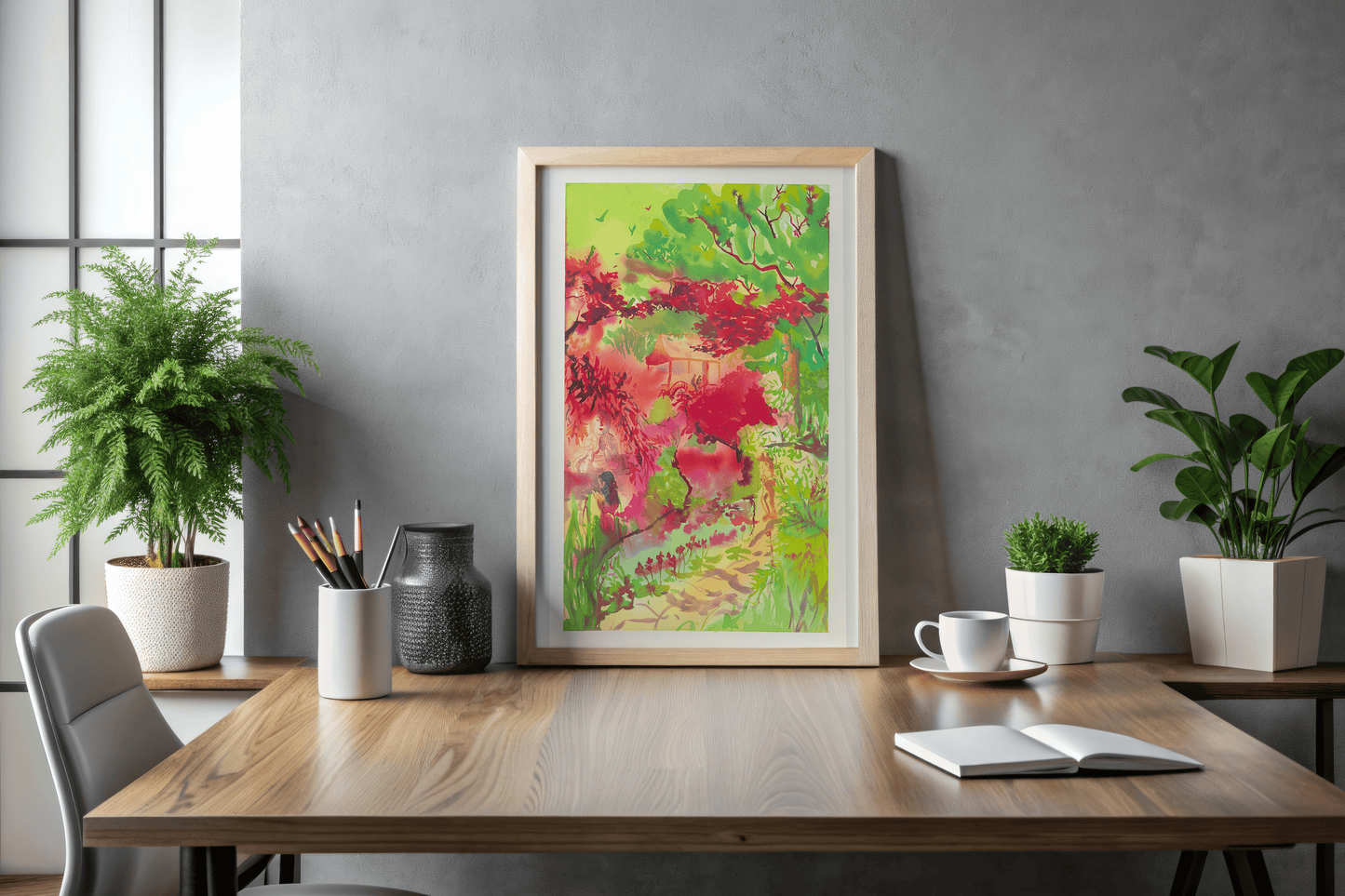 Buddha and Heaven. 40x60