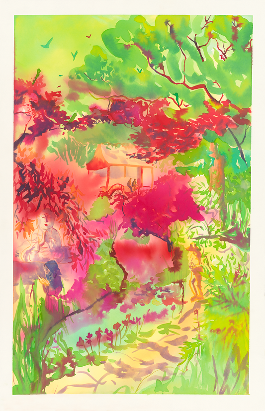 Buddha and Heaven. 40x60